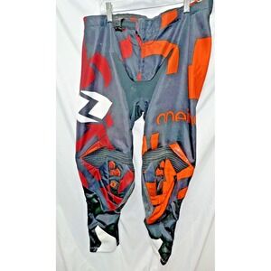 One Industries Defcon Off Road ATV Motocross Gear Pants Orange Red Men Size 32
